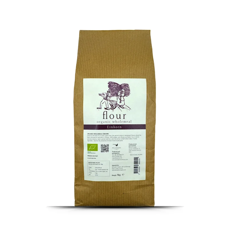 Organic Einkorn Wholemeal Flour 1kg