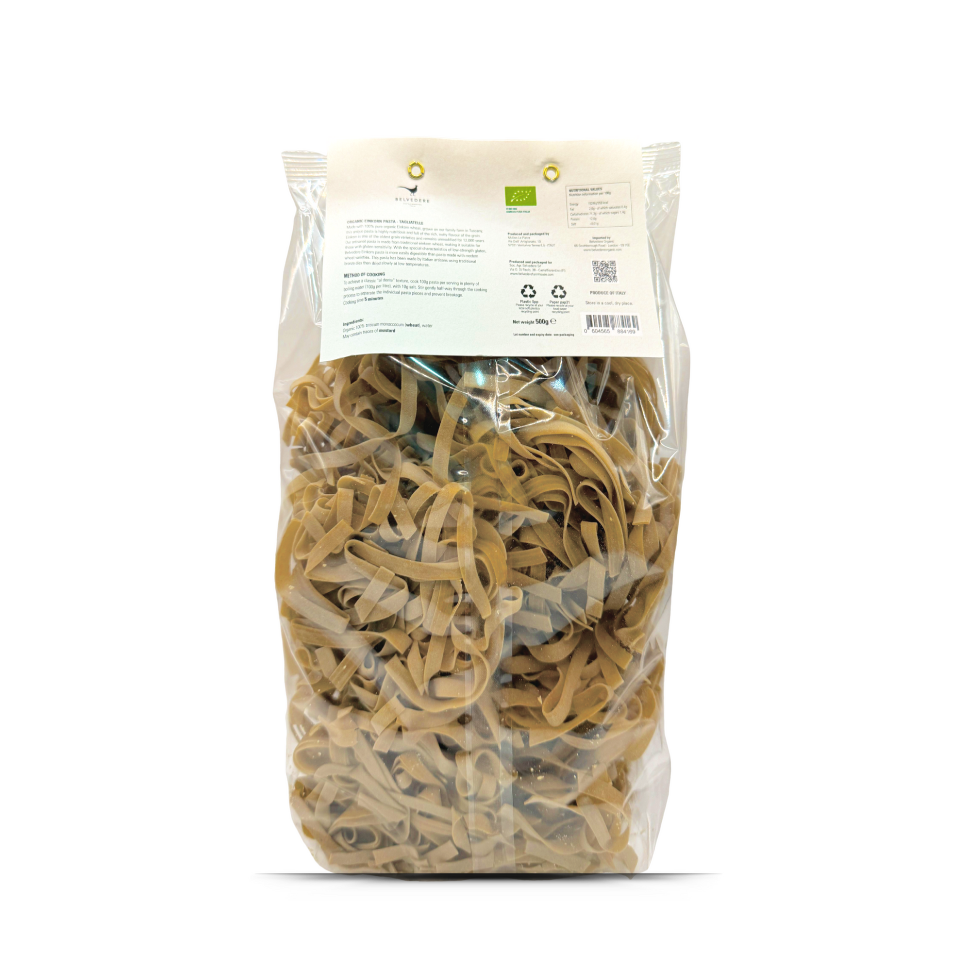 Organic Einkorn Pasta: Tagliatelle